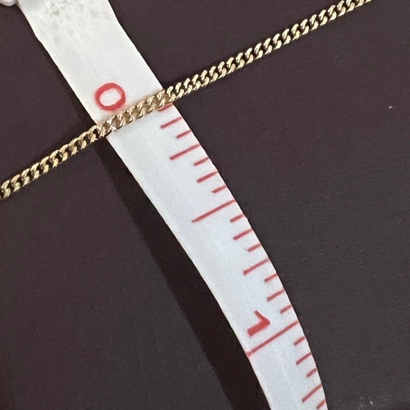 Solid 9K Gold Curb Chain 16” - Picture 5 of 7